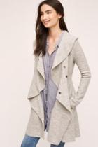 Monogram Ruffled Wool Sweater Coat