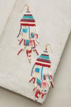 Anthropologie Lake House Beaded Drop Earrings