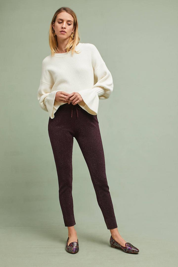 Second Female Knit Metallic Trousers