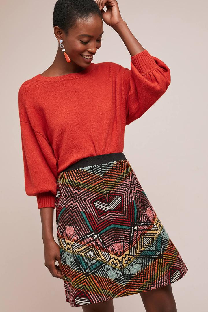 Aldomartins Geometric Sweater Skirt