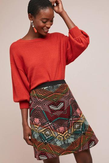 Aldomartins Geometric Sweater Skirt