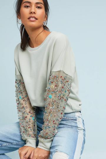 Let Me Be Beaded-sleeve Pullover
