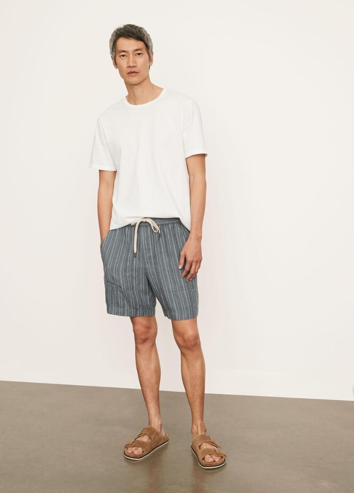 Vince Uneven Stripe Short