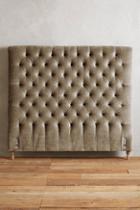 Anthropologie Slub Velvet Orianna Headboard