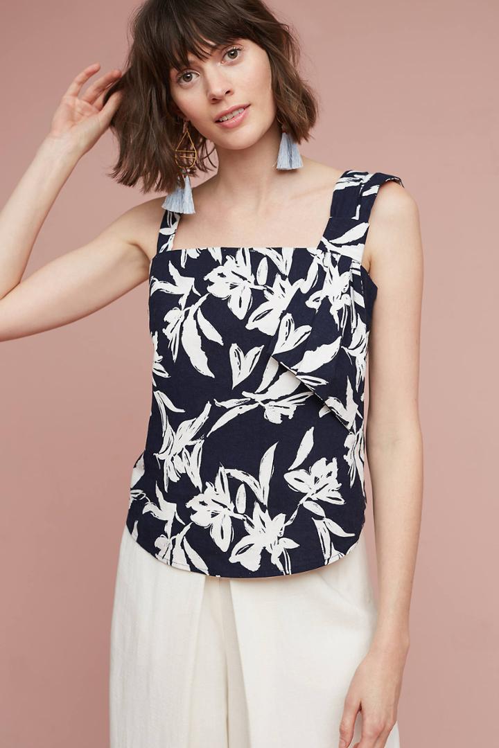 J.o.a. Tropical Asymmetry Blouse