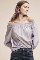 Maeve Poplin Off-the-shoulder Blouse