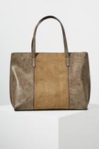 Anthropologie Caroline Snake-embossed Tote Bag
