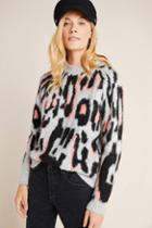 Anthropologie Gisella Cheetah Pullover