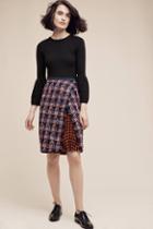 Eva Franco Mixed Tweed Pencil Skirt