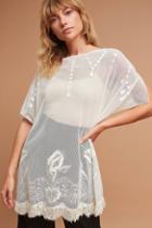 Veroalfie Blusa Palmeras Poncho