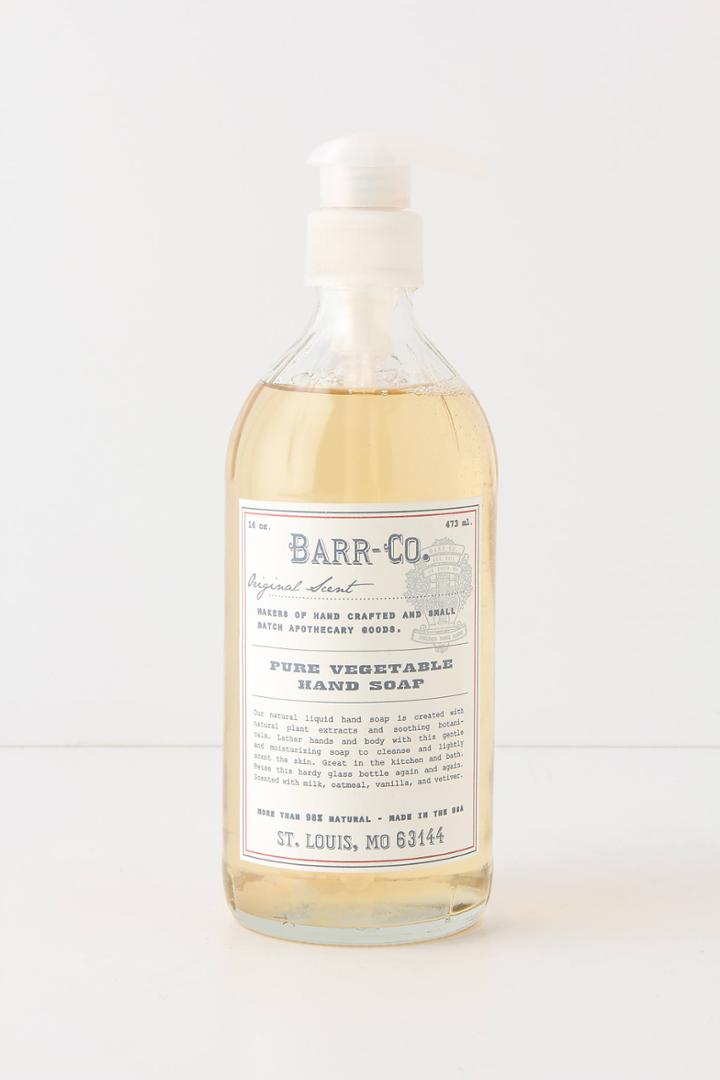 Anthropologie Barr-co. Pure Vegetable Hand Soap