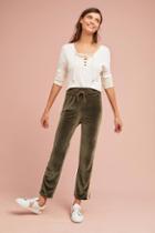 Mother The Lounger Velvet Ankle Pants