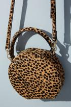 Anthropologie Circular Leopard-print Crossbody Bag