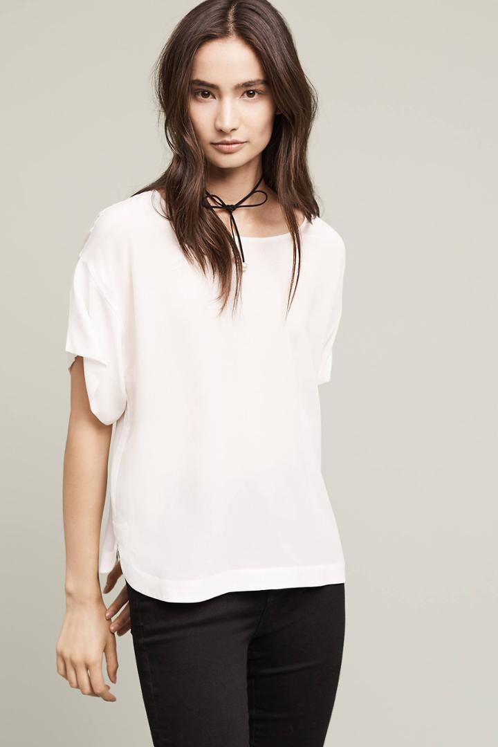 Eloise Textured Silk Tee