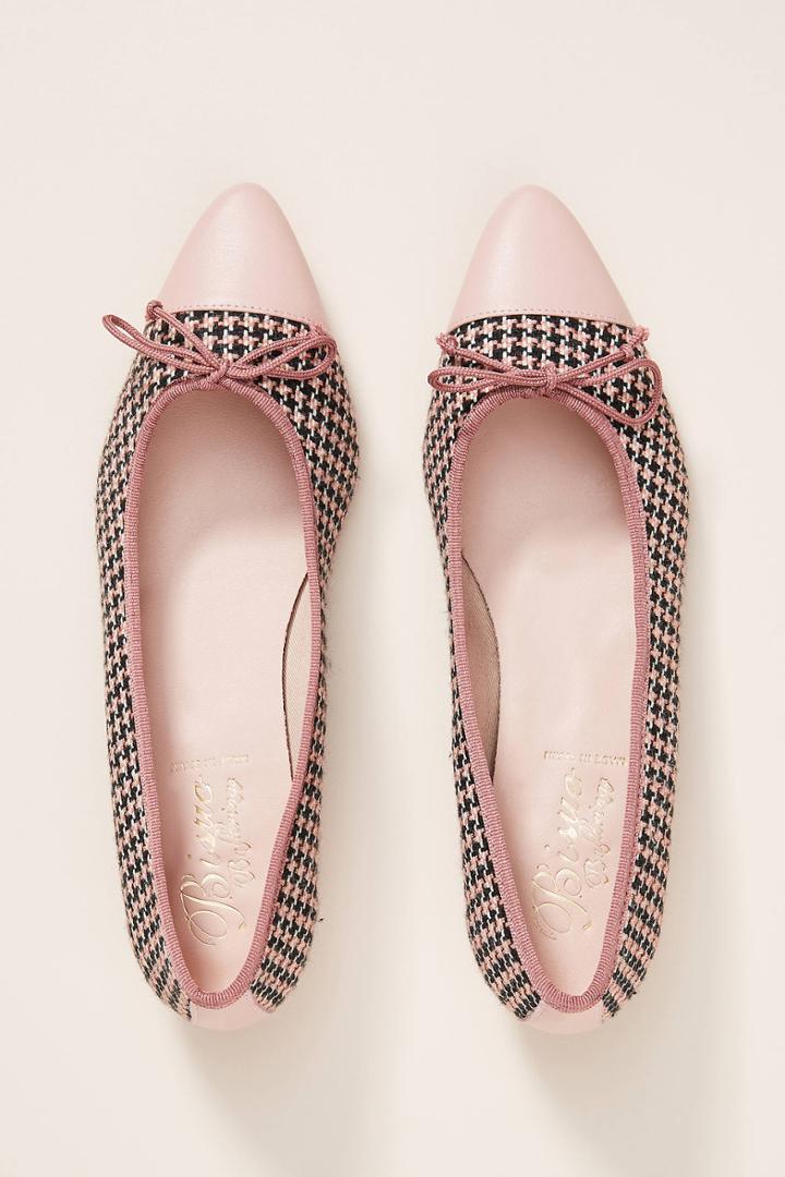 Bisue Ballerinas Houndstooth Flats