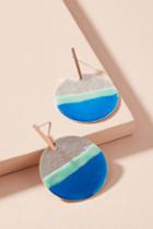 Anthropologie Reflecting Pool Circle Drop Earrings