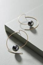 Anthropologie By Boe Spiral Pearl Earrings