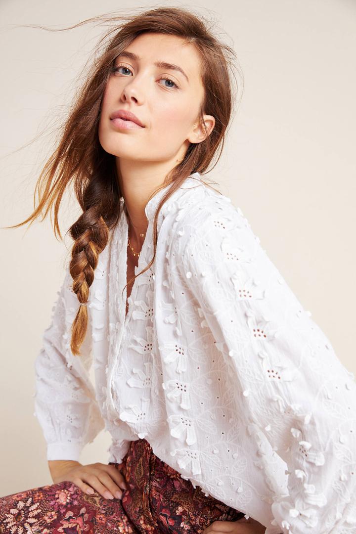 Seen Worn Kept Kathryn Textured Floral Blouse