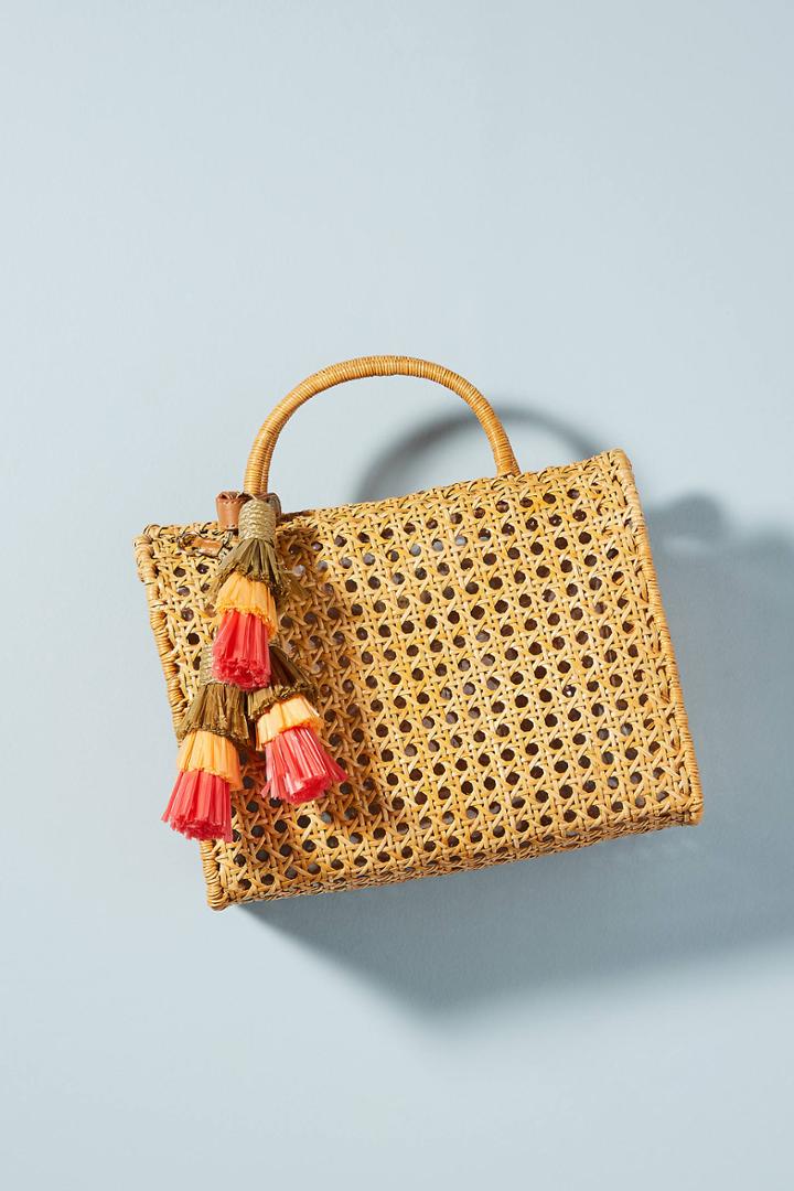 Serpui Marie Suzy Tasseled Box Bag