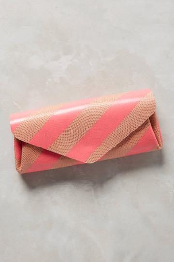 Carmine Slanted Stripe Leather Wallet