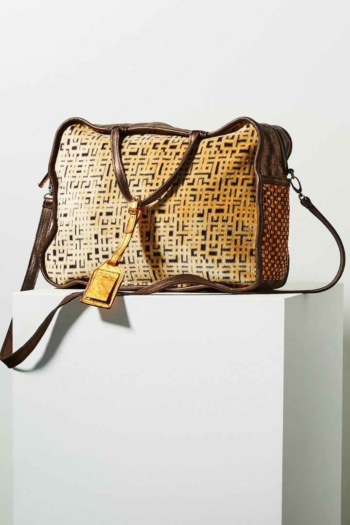 En Shalla Woven Weekender Bag