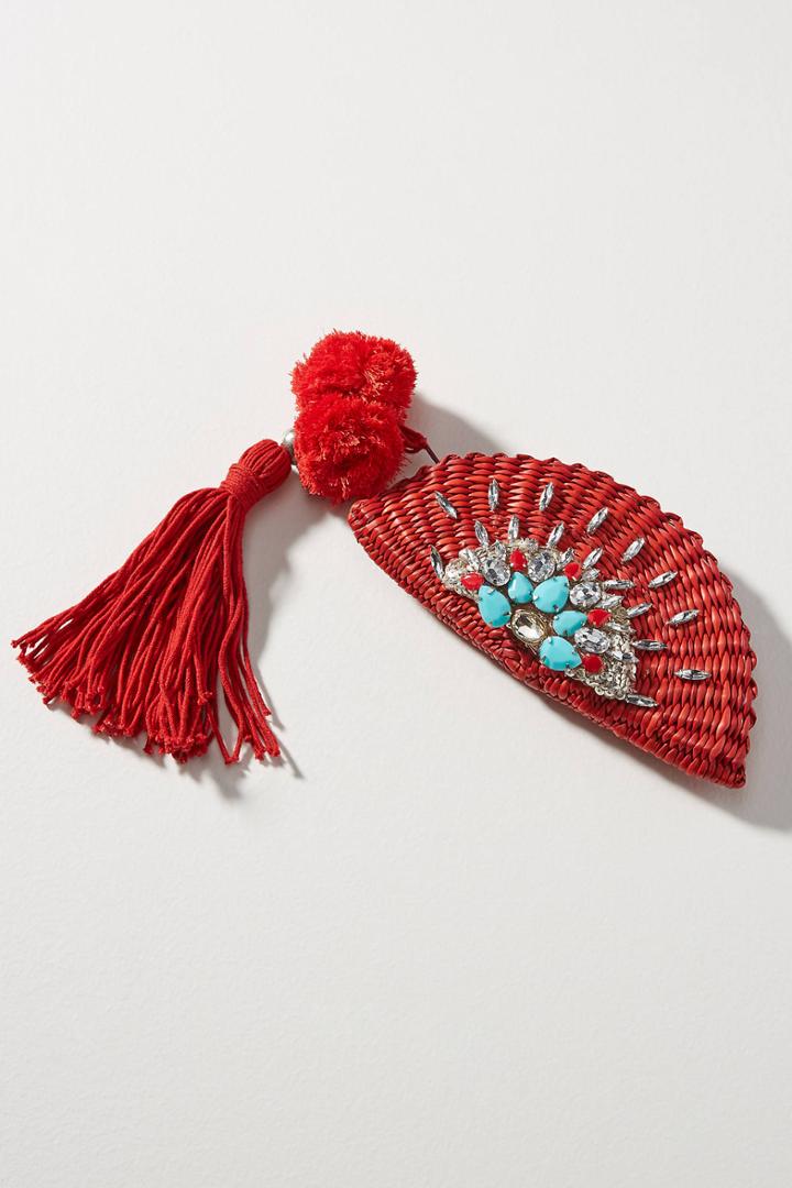 Vineet Bahl Half Moon Embellished Clutch