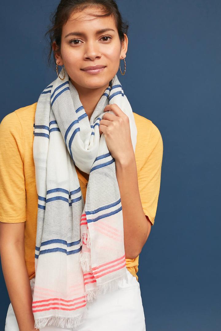Anthropologie Mauriel Striped Scarf