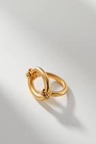 Anthropologie 24k Gold-plated Knotted Ring