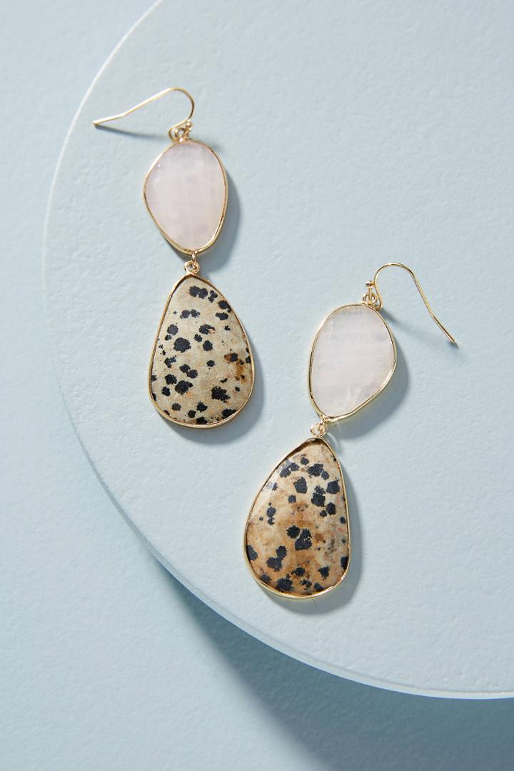 Anthropologie Luna Double Drop Earrings