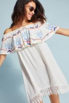 Saha Ruffled Off-the-shoulder Cover-up