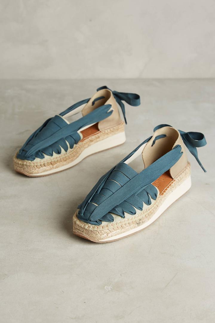 Naguisa Ribbon Lace-up Espadrilles