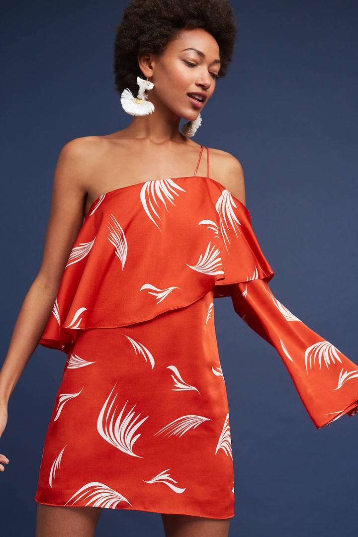 Anthropologie Milos One-shoulder Mini Dress