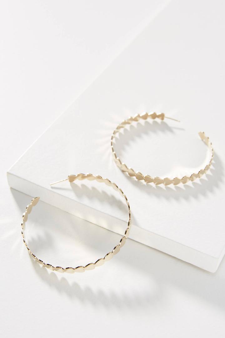 Anthropologie Jennifer Zeuner Jewlery Dream Hoop Earrings