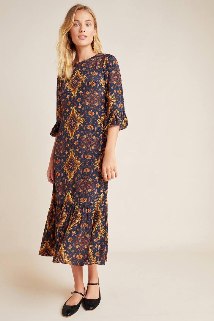 Kachel Tiburon Ruffled Maxi Dress
