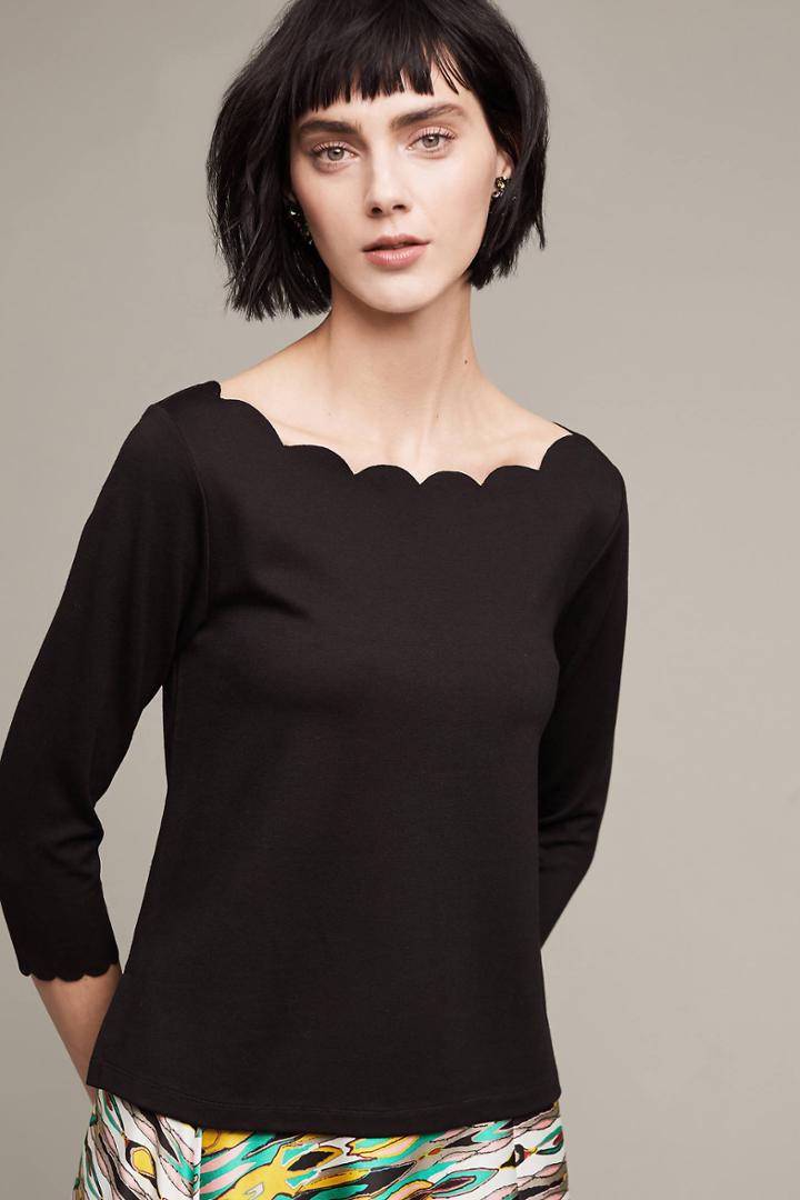 Eri + Ali Paulina Scalloped Top