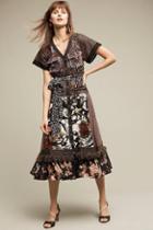 Byron Lars Laida Mixed-print Midi Dress
