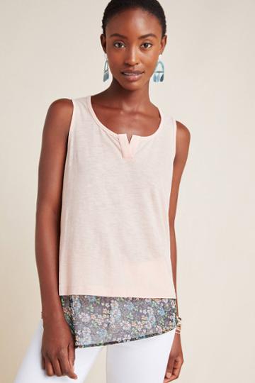 Good Luck Tees Asymmetrical Floral Tank