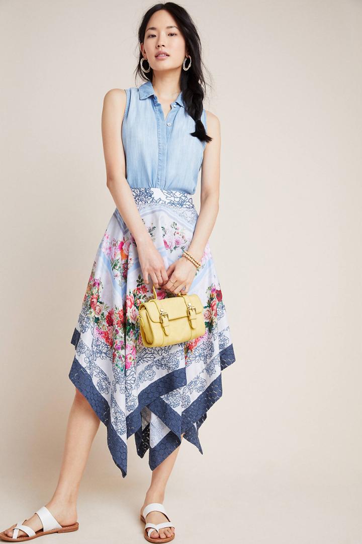 Geisha Designs Janna Midi Skirt