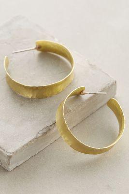Sibilia Curled Brass Earrings