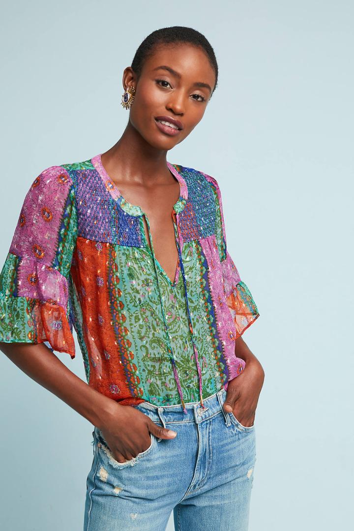 Akemi + Kin Antonella Peasant Top