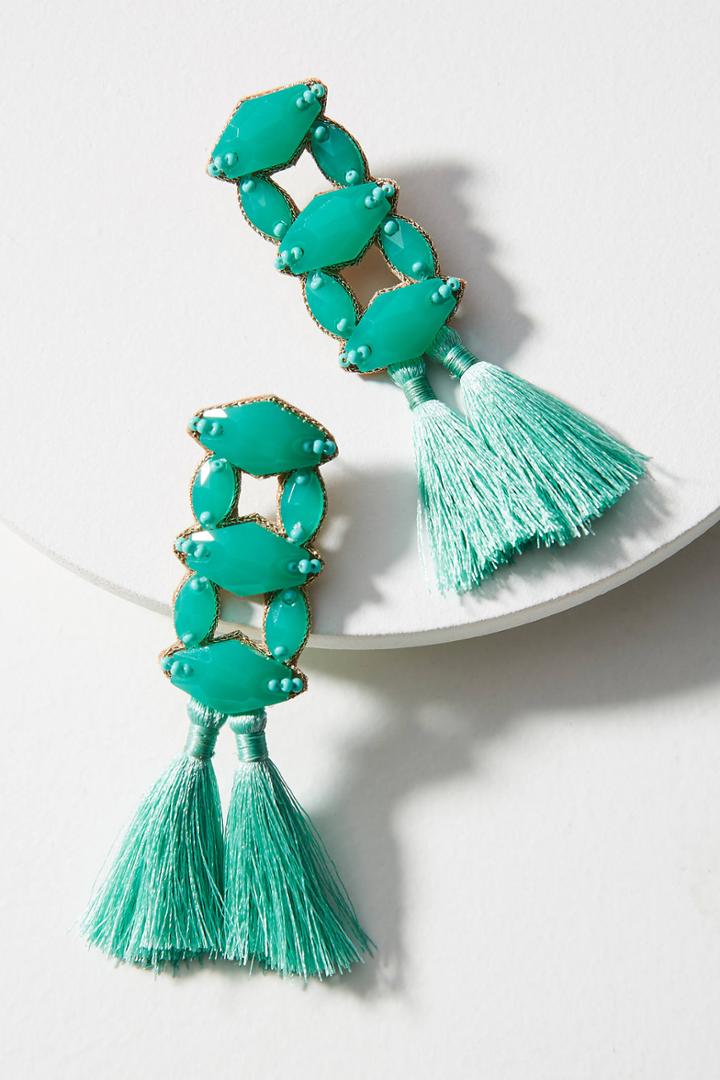 Deepa Ladder Tassel Drop Earrings
