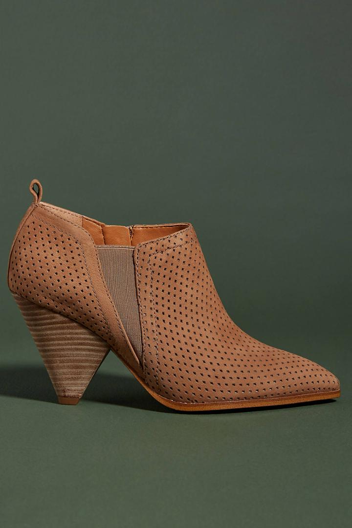 Sarto By Franco Sarto Perforated Suede Newbury Booties