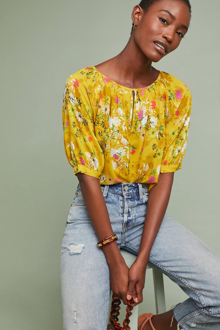 Velvet By Graham & Spencer Edith Floral Top