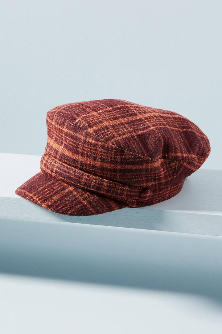 Anthropologie Blake Plaid Engineer Cap