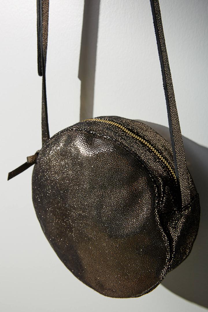 Neuville Shimmer Round Crossbody Bag