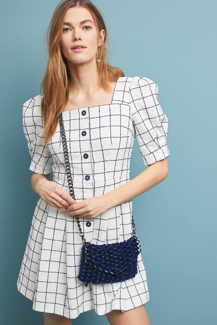 Gal Meets Glam Dawn Windowpane Shirtdress