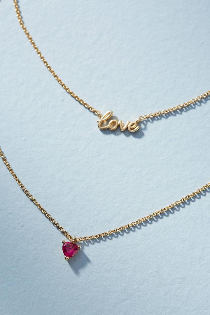 Anthropologie First Love Layered Necklace