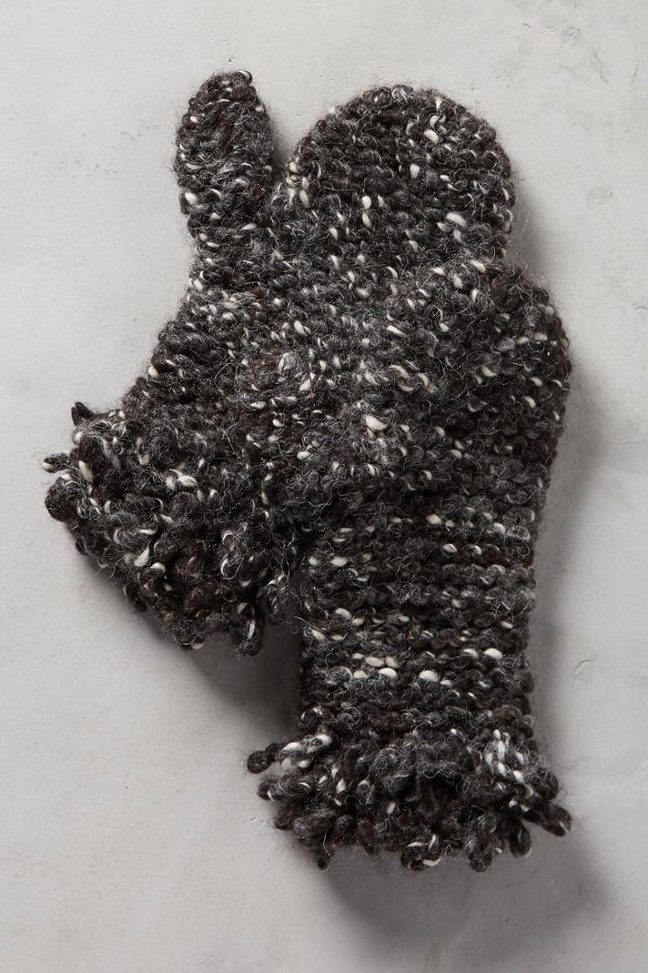 Wol Hide Knitted Loops Mittens