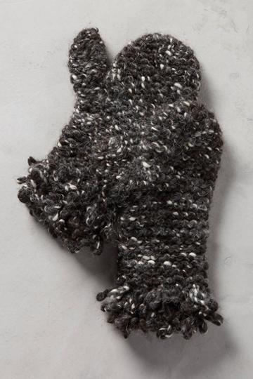 Wol Hide Knitted Loops Mittens