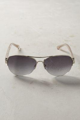 Bobbi Brown Angelina Aviator Sunglasses Silver